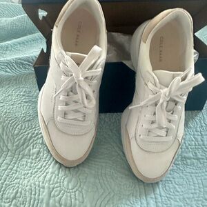 Cole Haan Women's Hallet Runner White Sneakers Size 9C/39.5